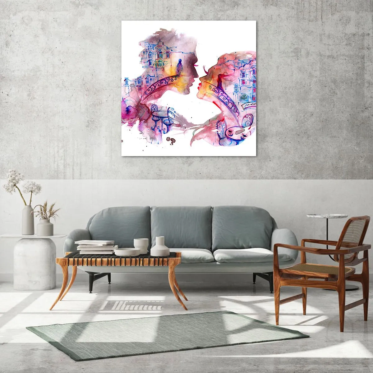 Obraz na szkle - Tajemny most westchnień - 70x70 cm