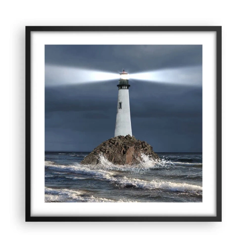 Plakat w czarnej ramie - Tu…tu…tutaj! - 50x50 cm