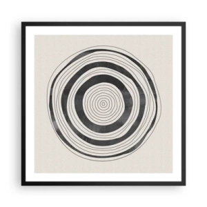 Plakat w czarnej ramie - Ważne to co pomiędzy - 60x60 cm