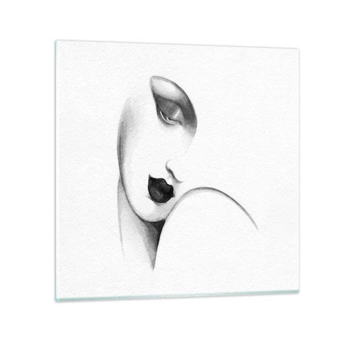 Obraz na szkle - W stylu Łempickiej - 60x60 cm