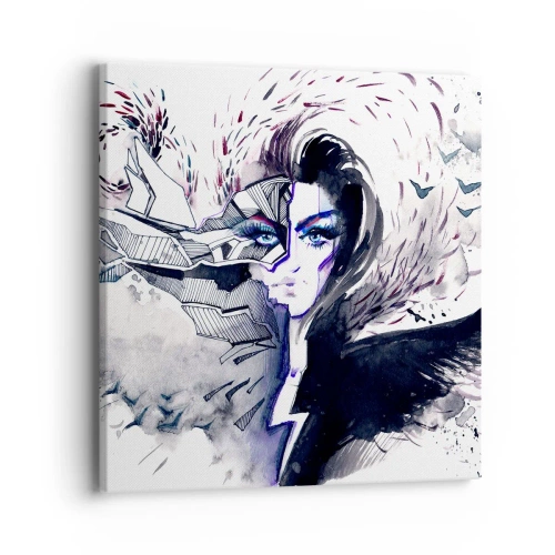 Obraz na płótnie - Demoniczna i piękna - 40x40 cm