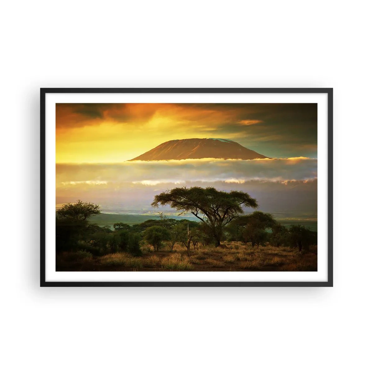 Plakat w czarnej ramie - Sen podróżnika - 91x61 cm