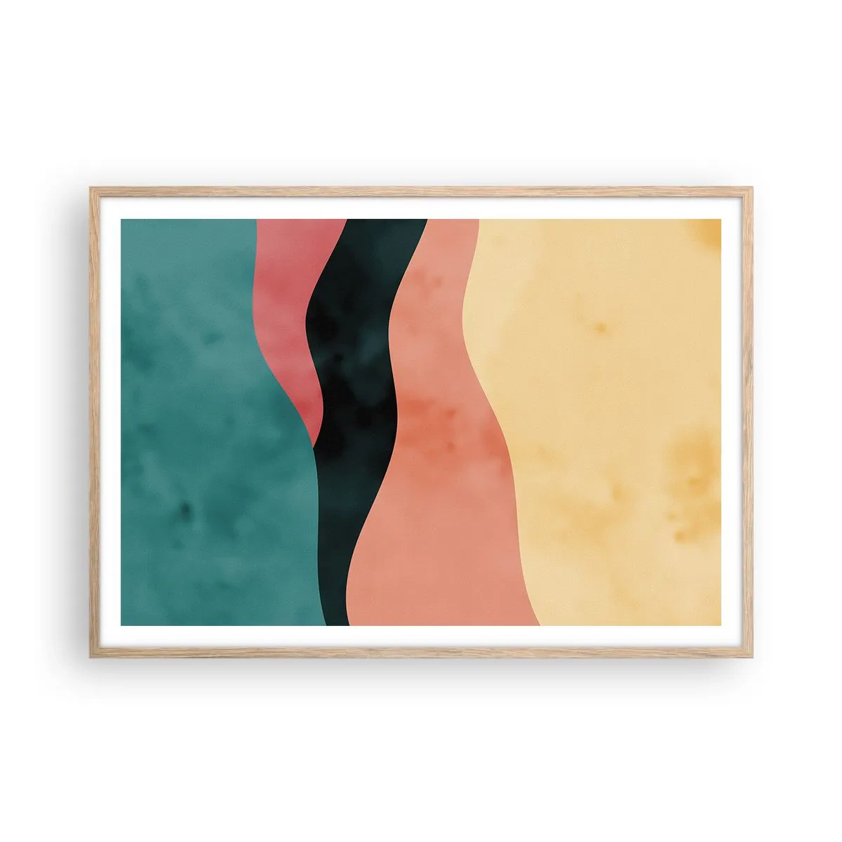 Plakat w ramie jasny dąb - Zgodna niezgodność - 100x70 cm