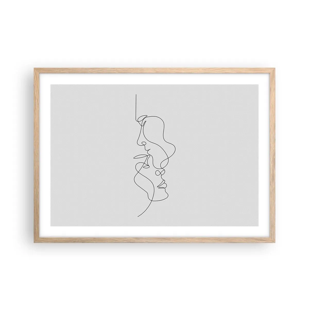 Plakat w ramie jasny dąb - Żar rzewnych żądz - 70x50 cm