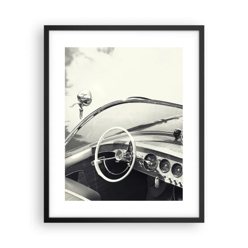 Plakat w czarnej ramie - Pogoda dla bogaczy - 40x50 cm