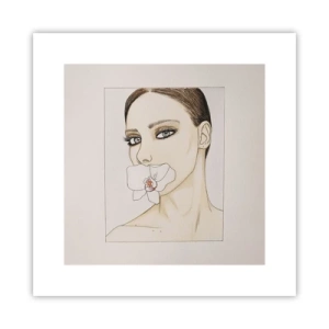 Plakat - Symbol elegancji i piękna - 30x30 cm