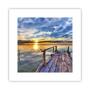 Plakat - Wiatr idzie na spoczynek - 30x30 cm