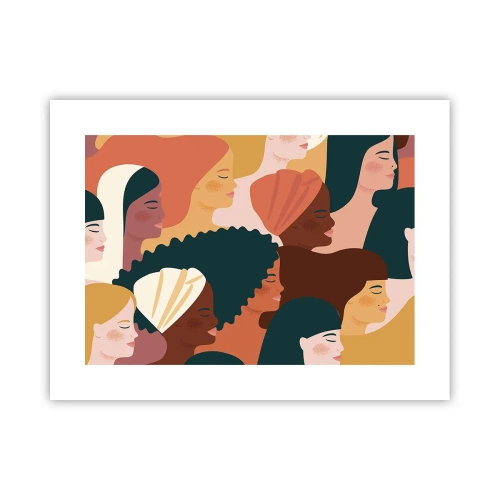 Plakat - Tylko kobiecość - 40x30 cm