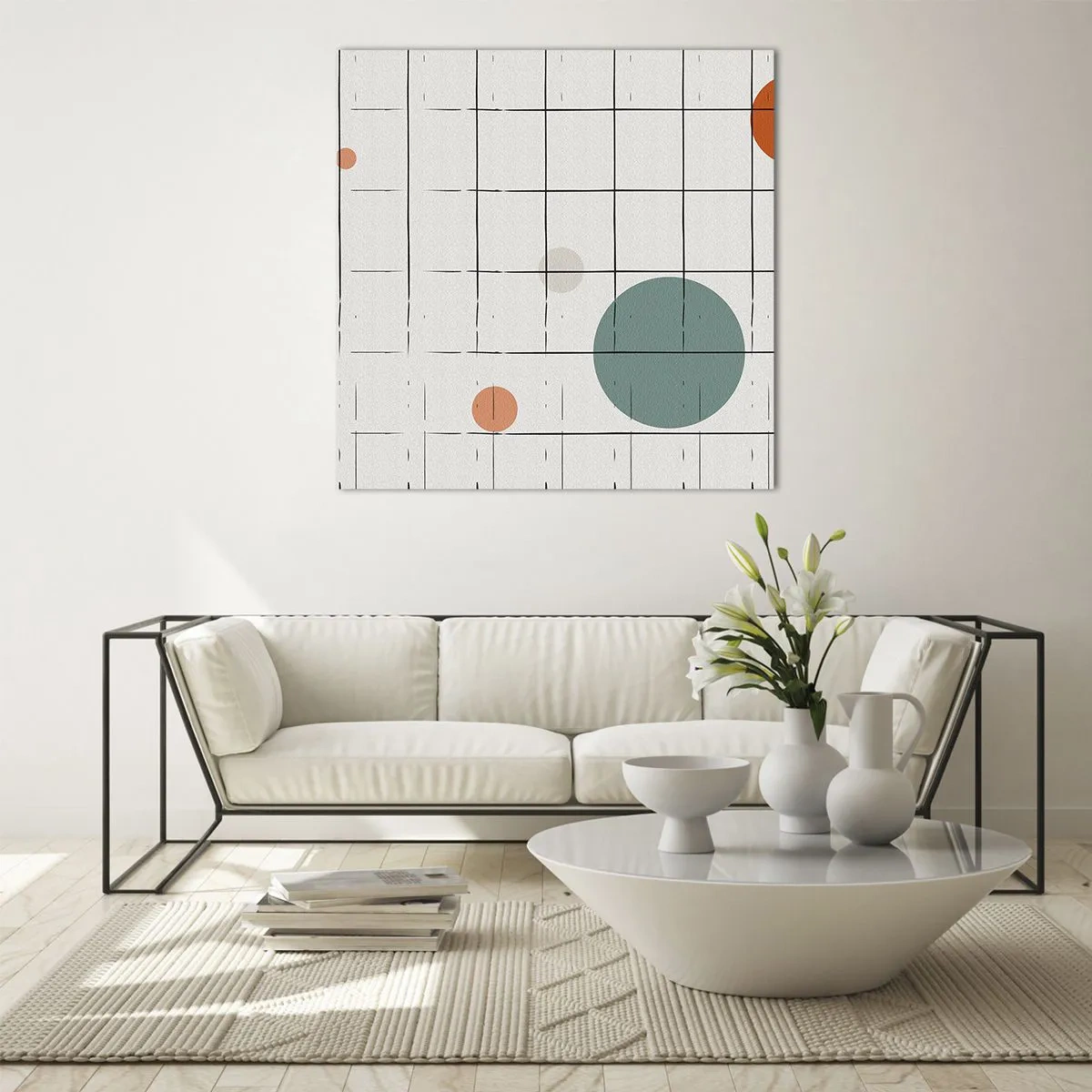 Obraz na szkle - Uwięzione. My czy one? - 60x60 cm