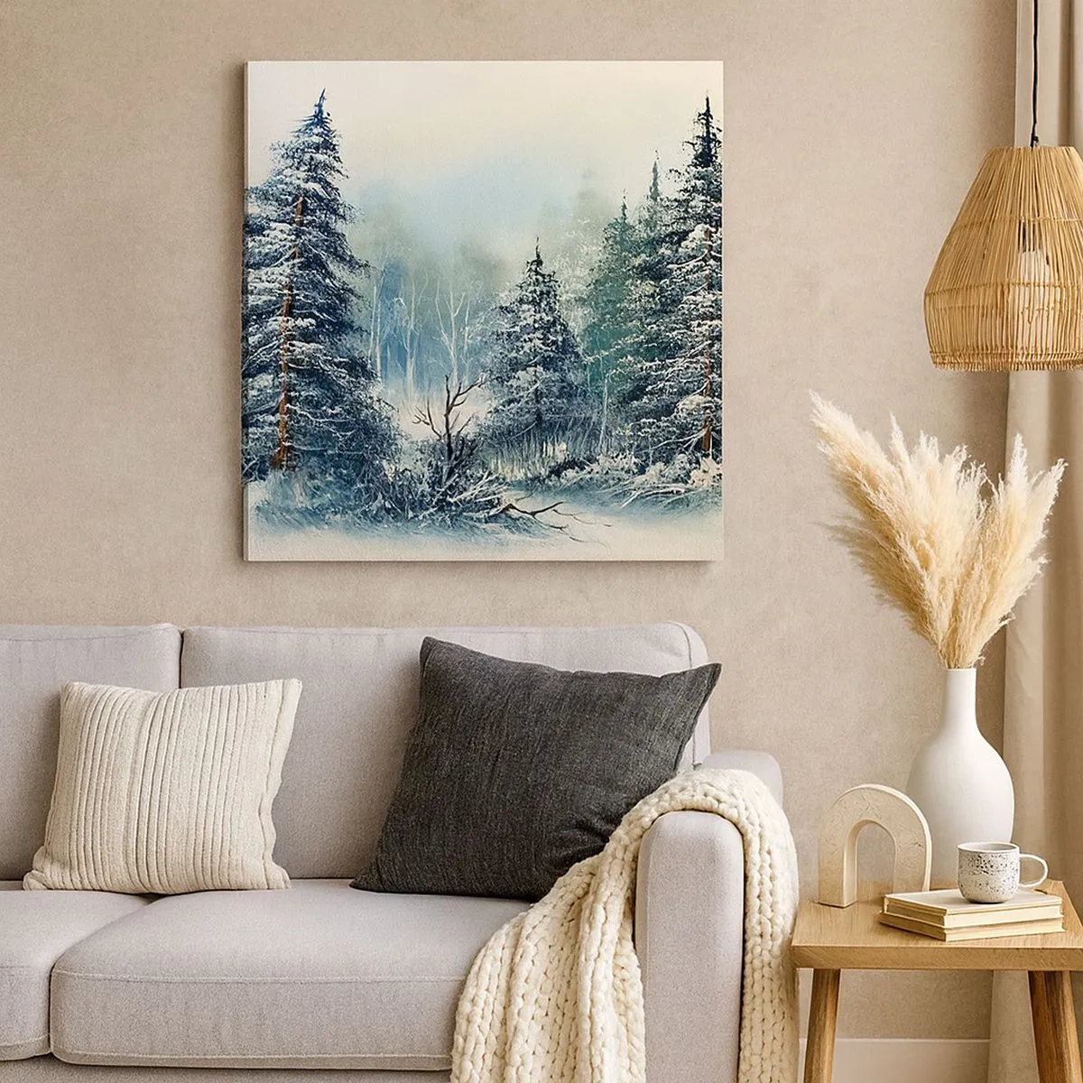 Obraz na płótnie - Gotowe do Świąt - 30x30 cm