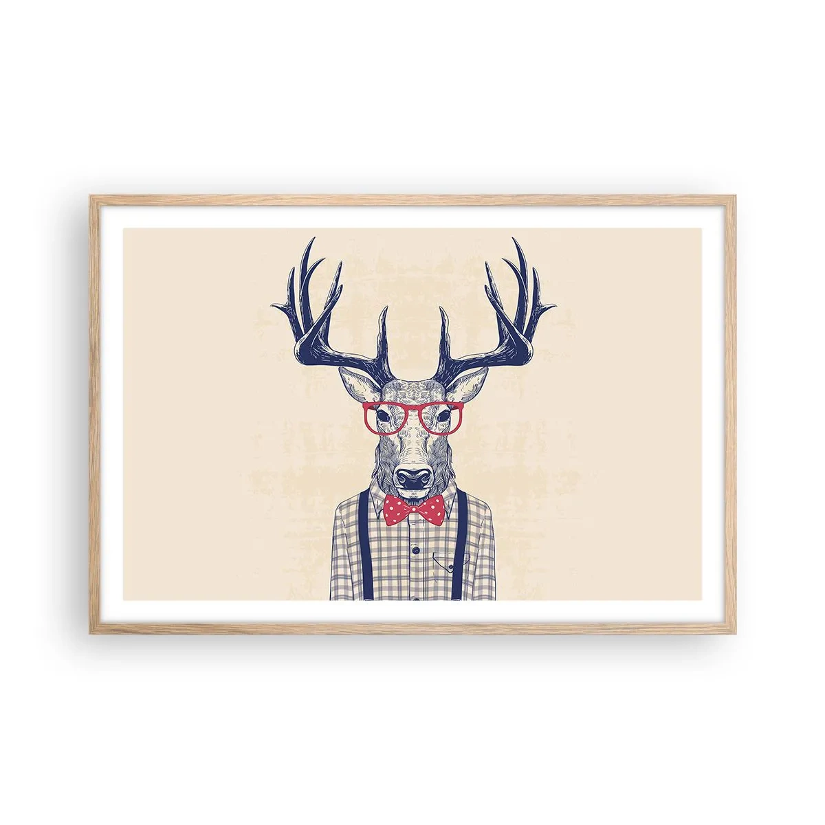 Plakat w ramie jasny dąb - Zabawna ekstrawagancja - 91x61 cm