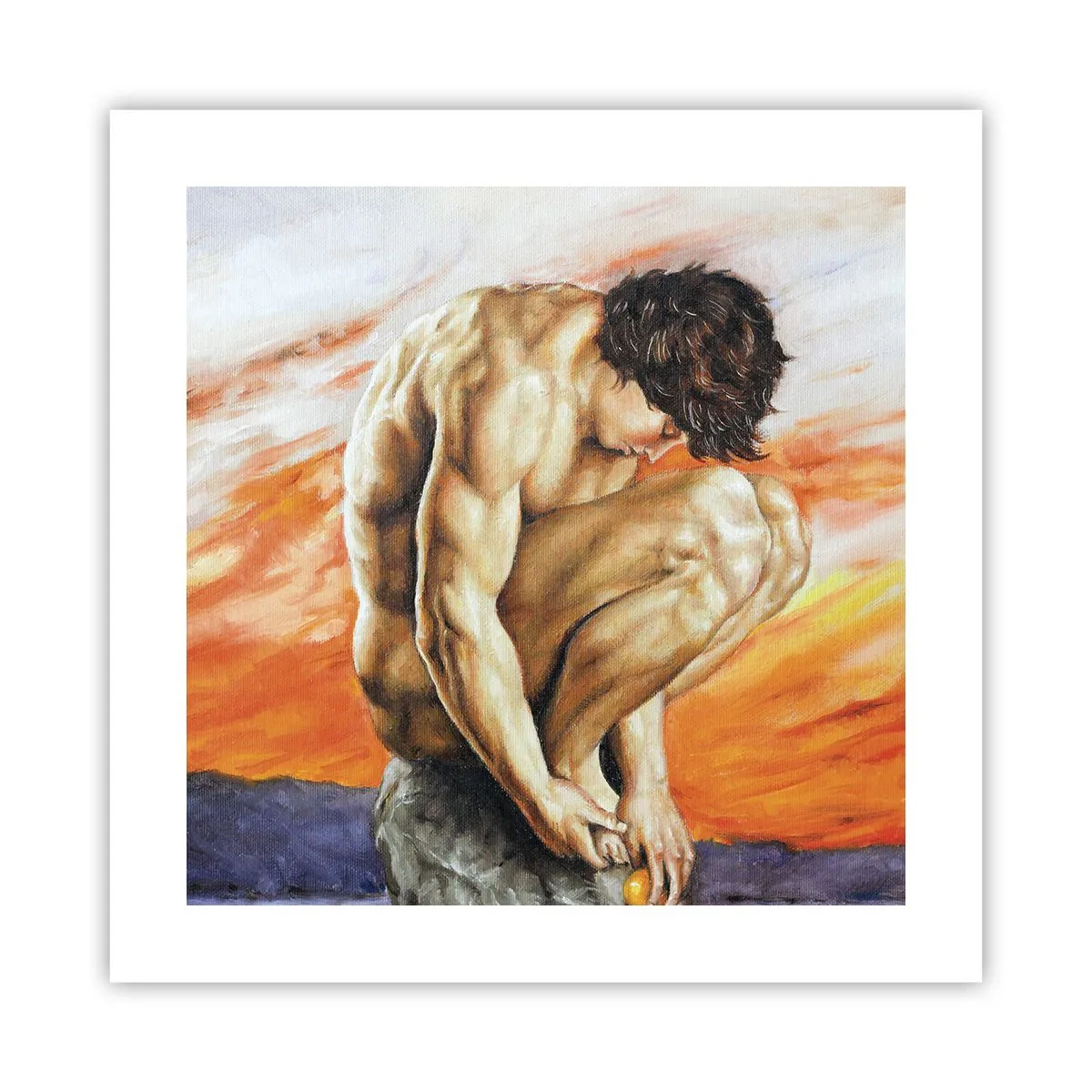 Plakat - Zatopiony w sobie - 40x40 cm