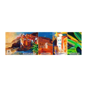 Fototapeta Próbka Standard Eco - Włoskie klimaty - Krajobraz, Architektura, Morskie Wybrzeże - 100x30 cm