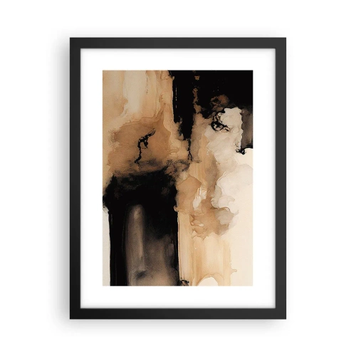 Plakat w czarnej ramie - Abstrakcja intrygująca - 30x40 cm