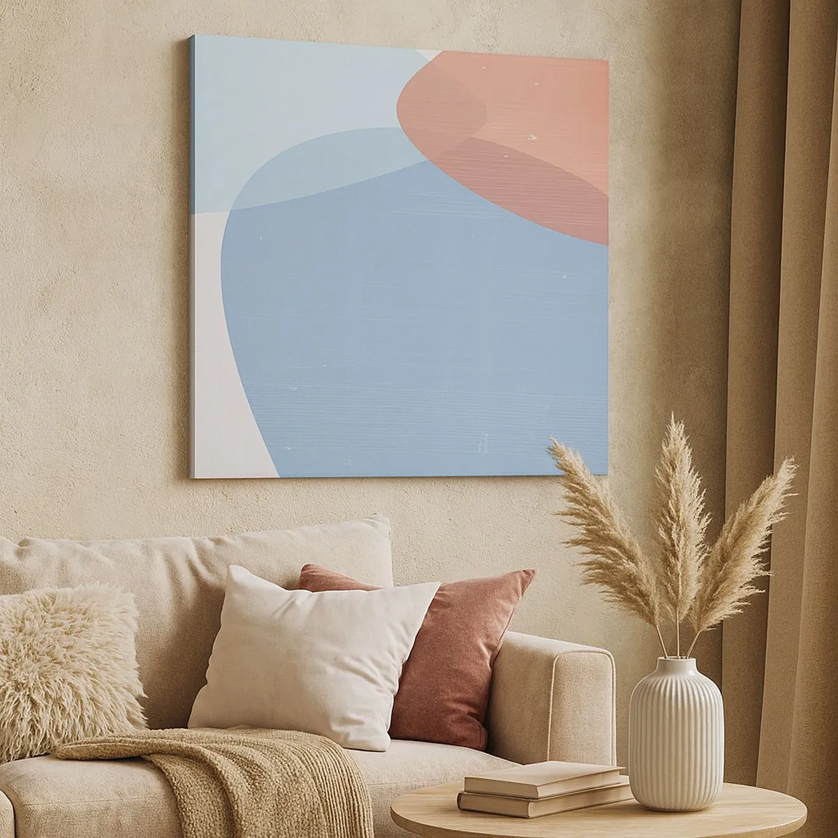 Obraz na płótnie - Pastelowe związki - 30x30 cm