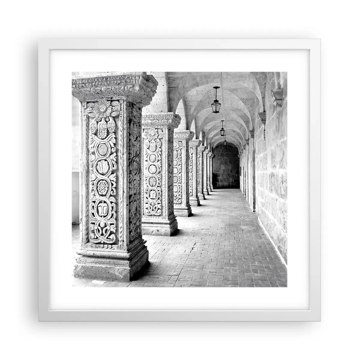 Plakat w białej ramie - A dokąd to…? - 40x40 cm