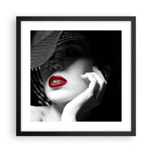 Plakat w czarnej ramie - Studium w szkarłacie - 40x40 cm