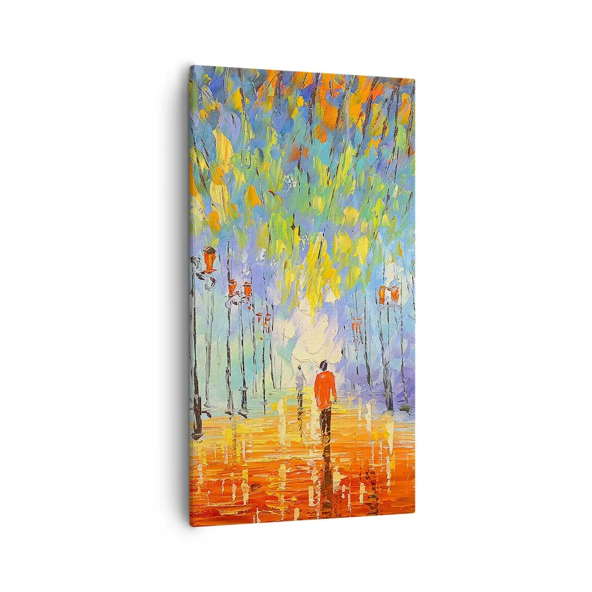 Obraz na płótnie - Nocna piosenka deszczu - 55x100 cm