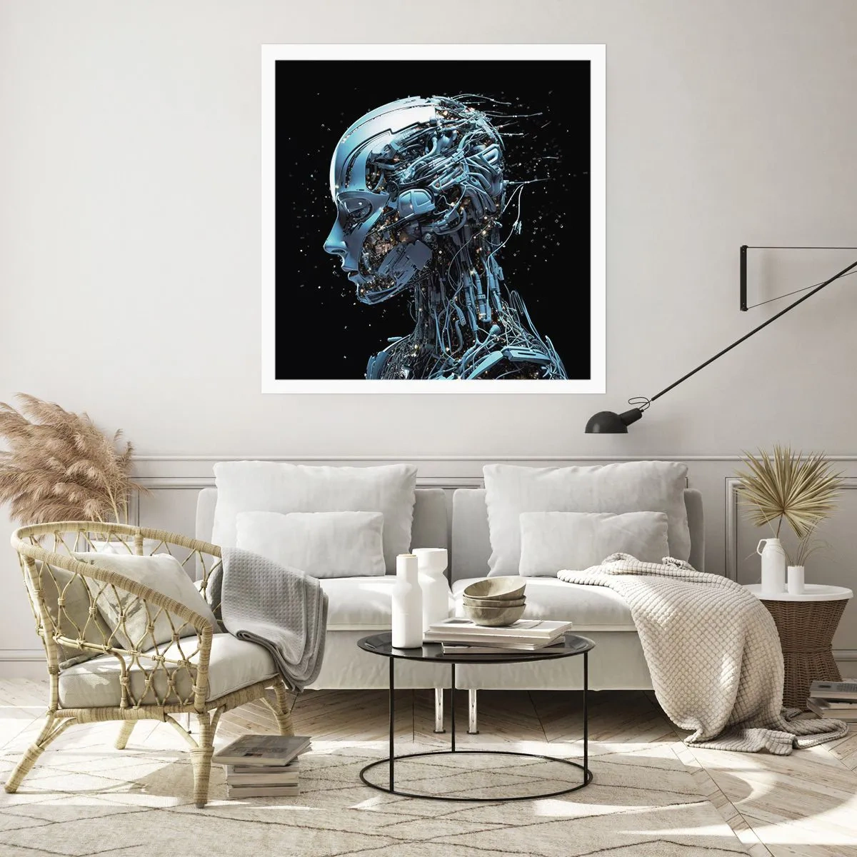 Plakat - Technologia jest kobietą - 60x60 cm