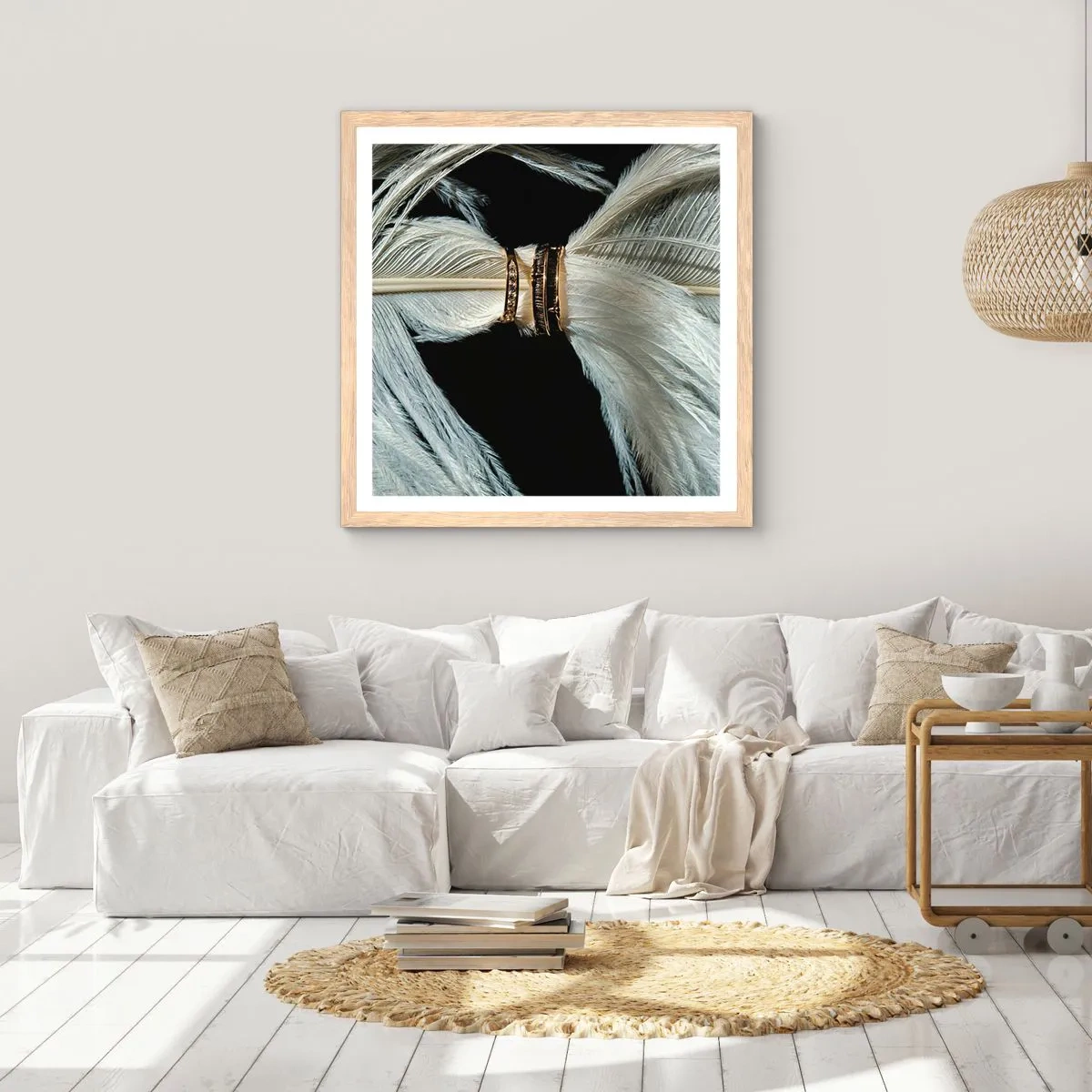 Plakat w ramie jasny dąb - ...i nie opuszczę Cię… - 60x60 cm