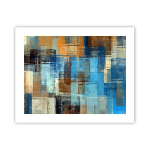 Plakat - Przez błękitną zasłonę - 50x40 cm