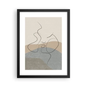 Plakat w czarnej ramie - Jak muśnięcie pędzlem - 30x40 cm