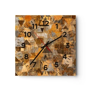 Zegar ścienny - Świat ujęty w formę - 30x30 cm