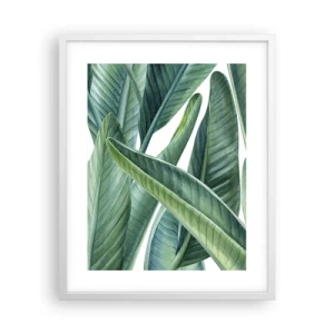 Plakat w białej ramie - Zieleń sama w sobie - 40x50 cm