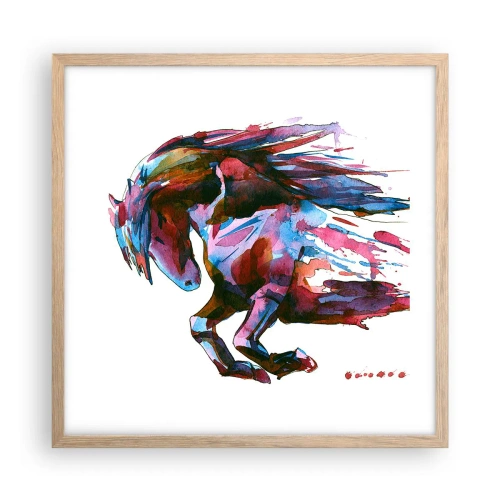 Plakat w ramie jasny dąb - W uniesieniu - 50x50 cm