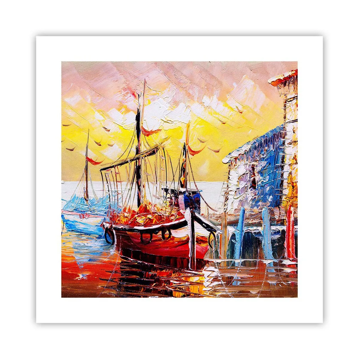 Plakat - Szczęśliwy powrót - 40x40 cm