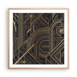 Plakat w ramie jasny dąb - Koncepty, idee, plany - 60x60 cm