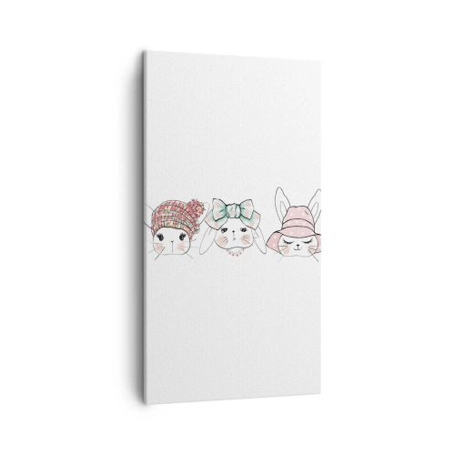 Obraz na płótnie - Zamyślona, smutna, zadowolona - 45x80 cm