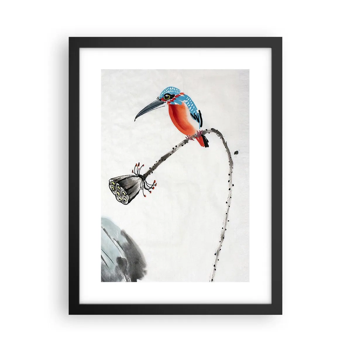 Plakat w czarnej ramie - Życie łąki - 30x40 cm