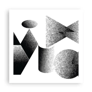 Plakat - Kąty i owale - 60x60 cm