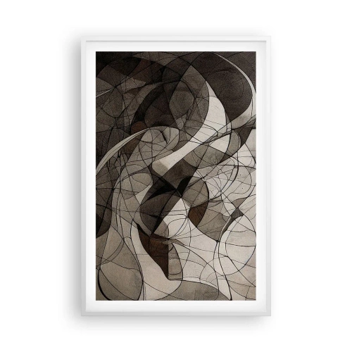 Plakat w białej ramie - Cyrkulacja barw ziemi - 61x91 cm