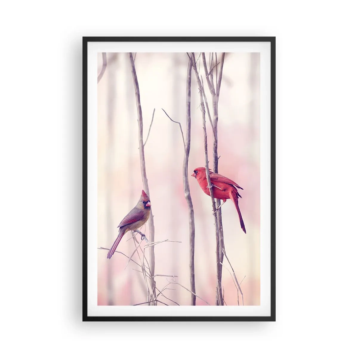 Plakat w czarnej ramie - Opowieść różowego lasu - 61x91 cm