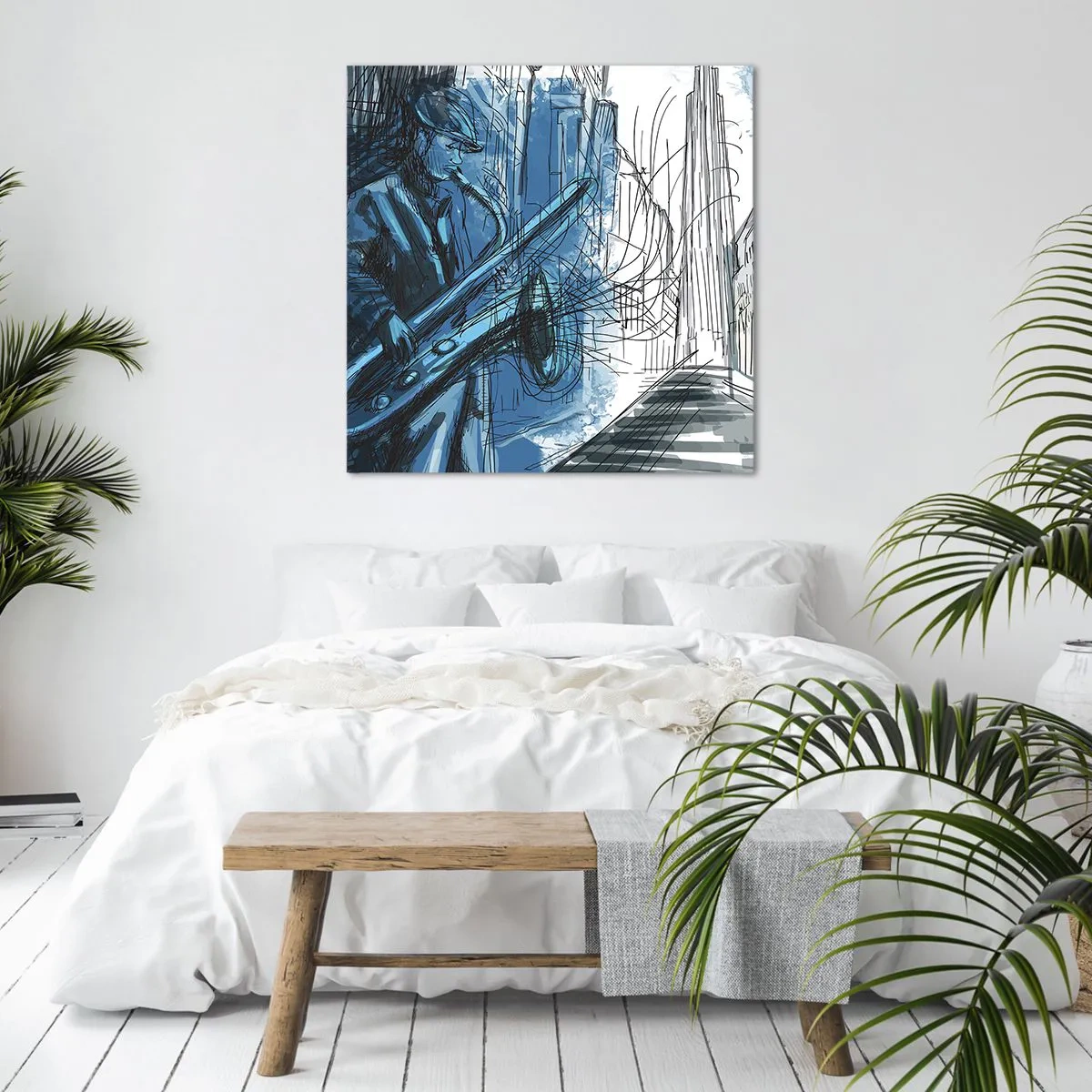 Obraz na płótnie - Miejska rapsodia - 70x70 cm