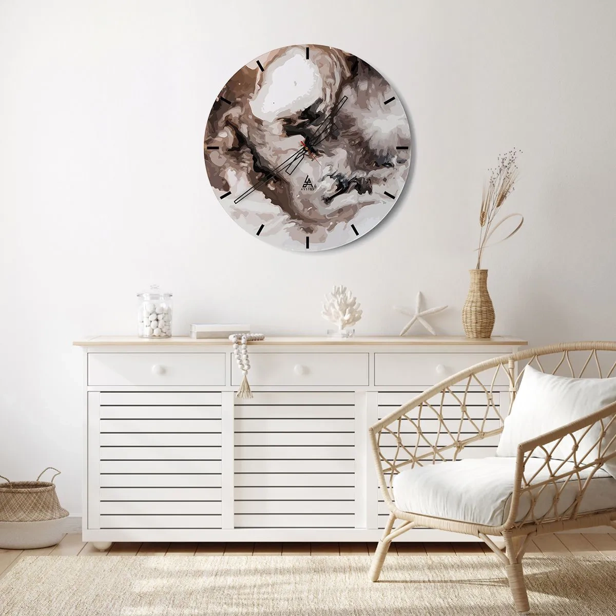 Zegar ścienny - Narodziny galaktyki - 30x30 cm