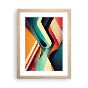 Plakat w ramie jasny dąb - Kompozycja intensywna - 30x40 cm