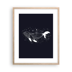 Plakat w ramie jasny dąb - W oceanie wszechświata - 40x50 cm