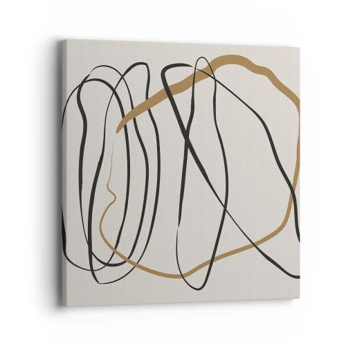 Obraz na płótnie - Kompozycja – taniec opętaniec - 40x40 cm