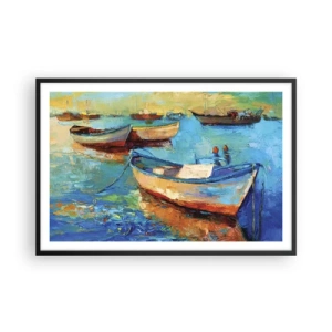 Plakat w czarnej ramie - W południowej zatoce - 91x61 cm