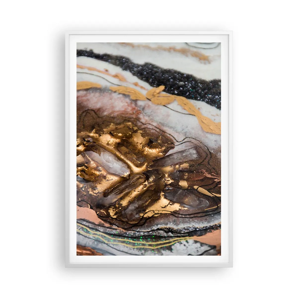 Plakat w białej ramie - Żywioł ziemi - 70x100 cm