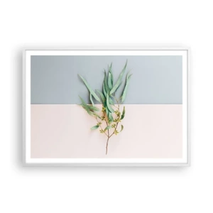 Plakat w białej ramie - Pastelowa subtelność - 100x70 cm