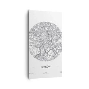 Obraz na płótnie - Anatomia Krakowa - 65x120 cm