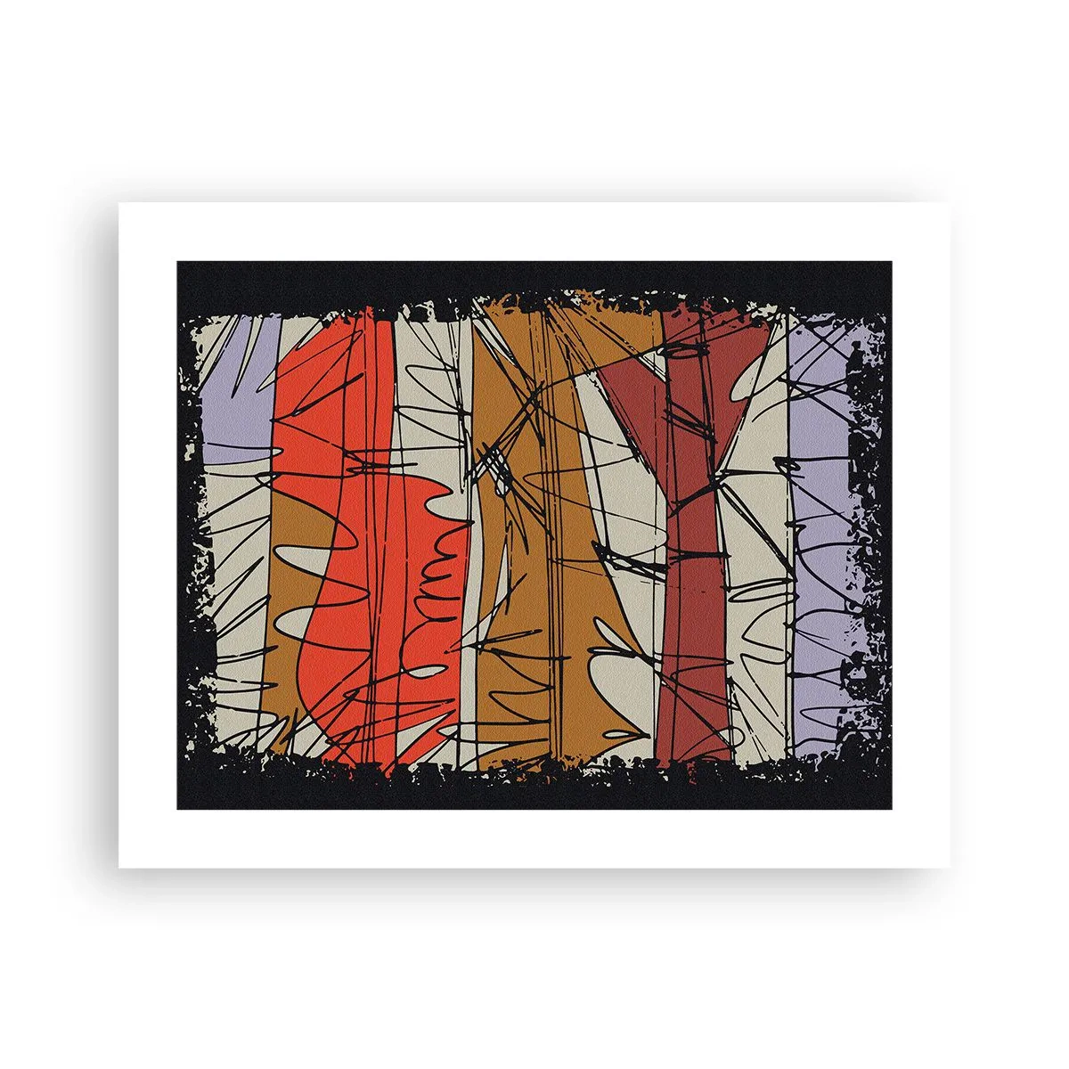 Plakat - Kompozycja spontaniczna - 50x40 cm