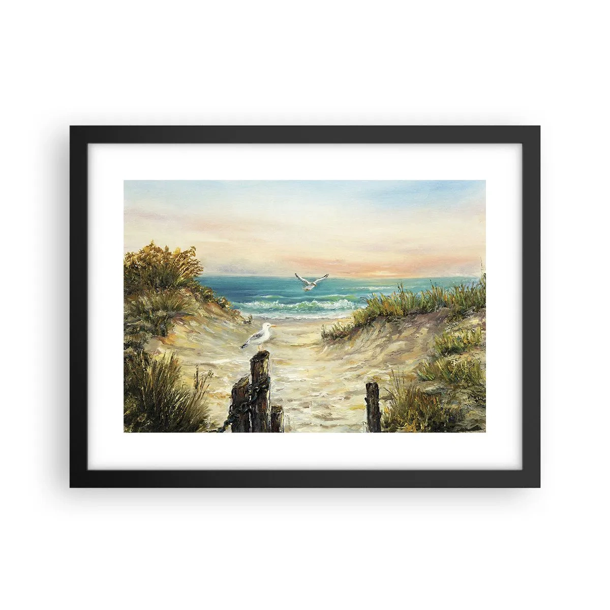 Plakat w czarnej ramie - Bezwietrzne zacisze - 40x30 cm