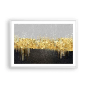 Plakat w białej ramie - W głąb i ku górze - 70x50 cm