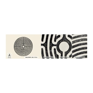 Fototapeta Próbka Premium Canvas - Tajemniczy porządek - Labirynt, Minimalizm, Czarno-Biały - 100x30 cm