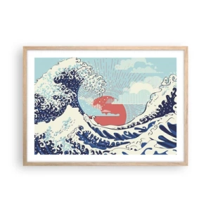 Plakat w ramie jasny dąb - Z japońskich inspiracji - 70x50 cm